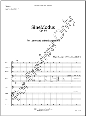 SineModus, op. 84, by Miguel Santaella
