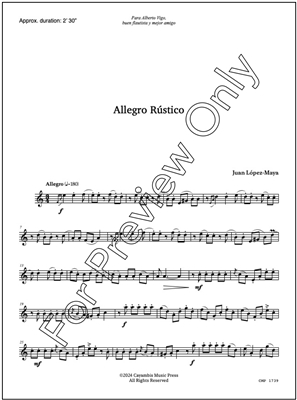 Allegro rustico, by Juan Lopez