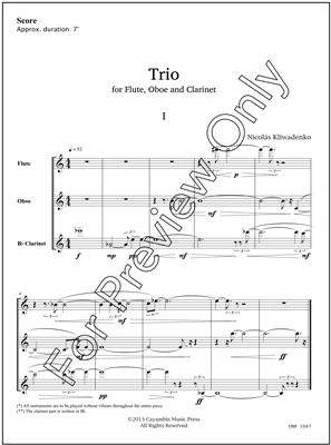 Trio, by Nicolas Kliwadenko