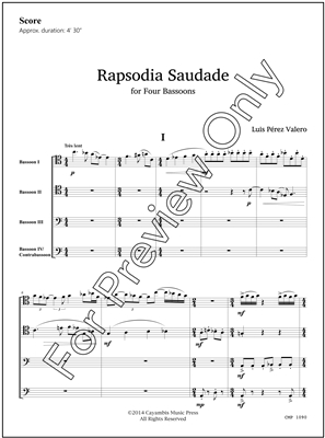 Rapsodia Saudade, by Luis Perez Valero