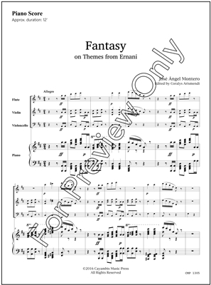 Fantasy on Themes from Ernani, by Jose Angel Montero