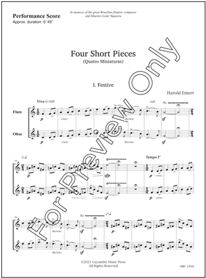 Four Short Pieces, by Harold Emert