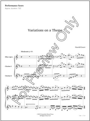 Variations on a Theme, by Harold Emert