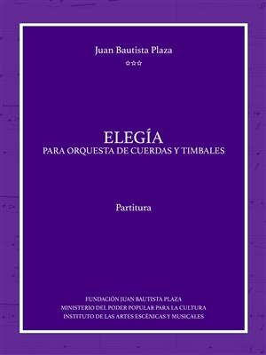 Elegia, by Juan Bautista Plaza